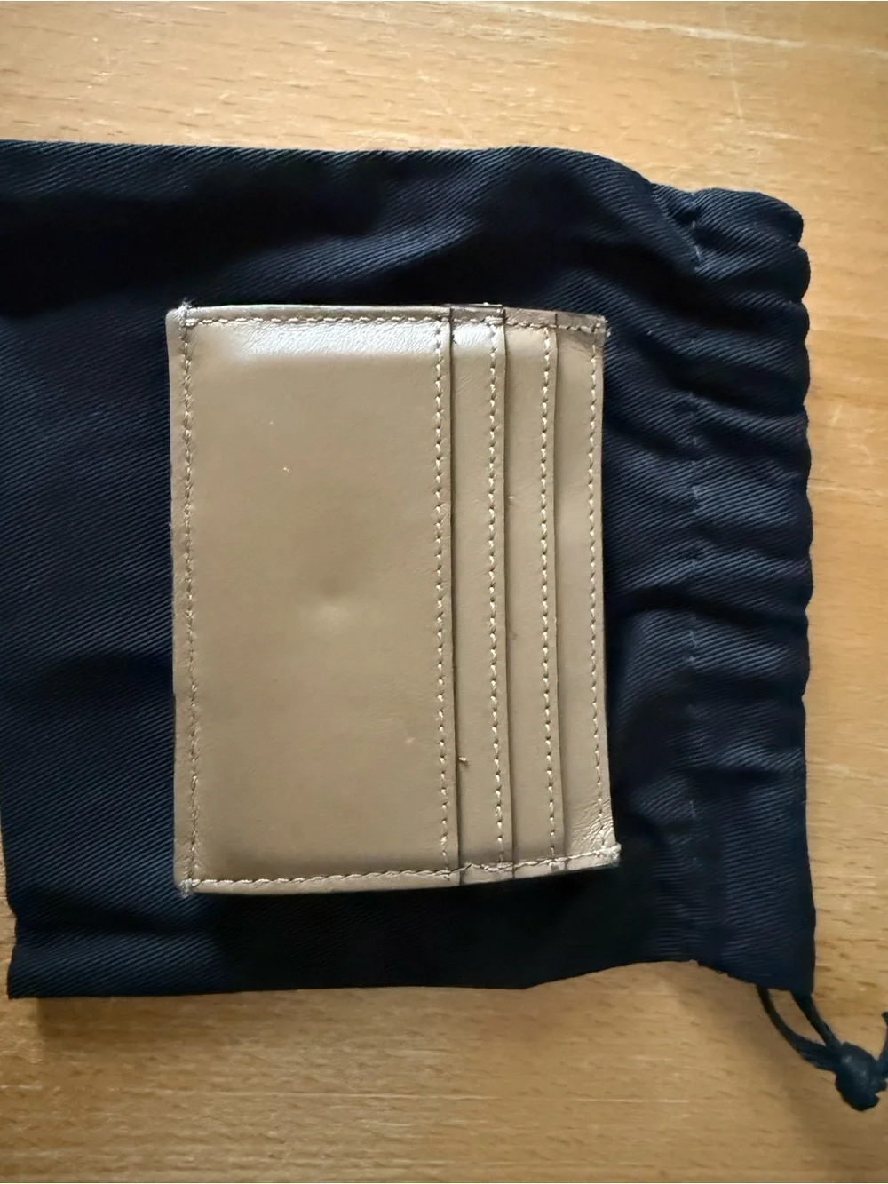 Fendi Blue Monogram Card Case with Gold Logo